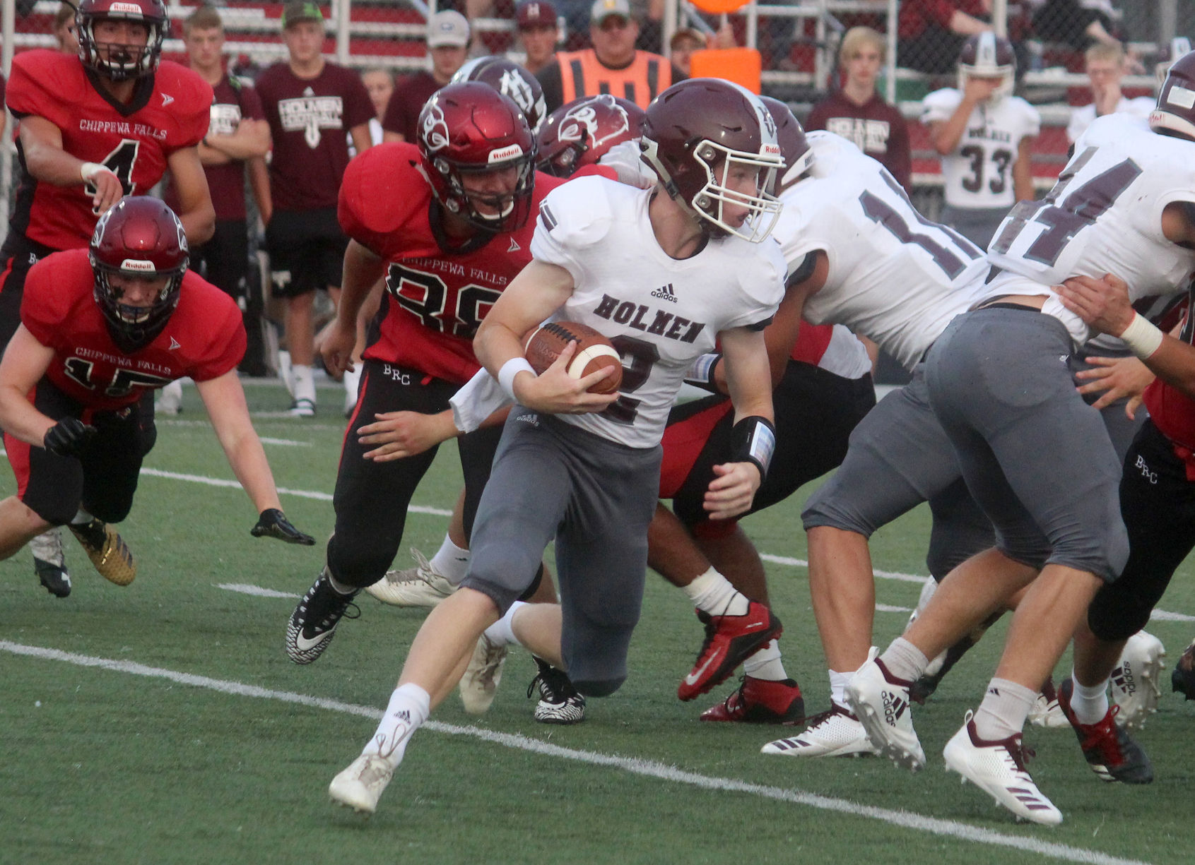 Holmen at Chi-Hi football 8-17-18